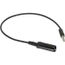 12" Black Alligator Clip to Multi-Stacking Banana Plug Patch Cord, 1166-12-0