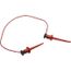 12" Red Minigrabber Test Clip Patch Cord, 3781-12-2