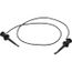 24" Black Minigrabber Test Clip Patch Cord, 3781-24-0