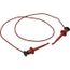 24" Red Minigrabber Test Clip Patch Cord, 3781-24-2