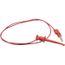 24" Red Minigrabber Test Clip to Stacking Banana Plug Lead, 3782-24-2