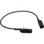 12" Black Alligator Clip-to-Clip Patch Cord, AL-B-12-0