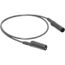 24" Black Alligator Clip-to-Clip Patch Cord, AL-B-24-0