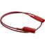 24" Red Alligator Clip-to-Clip Patch Cord, AL-B-24-2