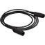 60" Black Alligator Clip-to-Clip Patch Cord, AL-B-60-0