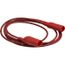60" Red Alligator Clip-to-Clip Patch Cord, AL-B-60-2