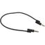 12" Black Stacking Banana Plug Patch Cord, B-12-0