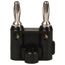 Black Solderless Double Banana Plug, MDP-0
