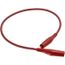 12" Red Minigrabber Clip to Stacking Banana Plug Lead, MG-B-12-2