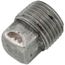 1/2" Steel Merchant Black Square Head Plug