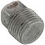 1/2" Steel Merchant Black Square Head Plug