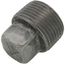 3/4" Steel Merchant Black Square Head Plug