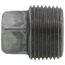 3/4" Steel Merchant Black Square Head Plug