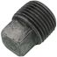 3/8" Steel Merchant Black Square Head Plug