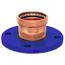 1" Press x Flange, 150 PSI Copper Press Companion Flange, 4 Bolt