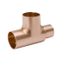 2-1/2" x 1" x 1-1/2" Copper Tee