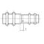 7/8" x 5/8" OD ACR Copper Press Reducing Coupling
