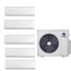 48,000 BTU, R-32, 21 SEER2 Livo Ductless Five Zone Heat Pump Package (9+9+9+12+24)