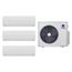 36,000 BTU, R-32, 21 SEER2 Vireo Ductless Three Zone Heat Pump Package (9+9+18)