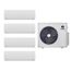 30,000 BTU, R-32, 21 SEER2 Vireo Ductless Four Zone Heat Pump Package (9+9+9+9)