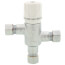 3/8" Compression Chrome Plated Thermostatic Mixing Valve w/ Check Valve (Lead Free)