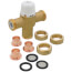 1/2" Union Sweat Mixing Valve, 80 to 120F (Lead Free)