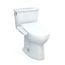 Drake Transitional WASHLET+ Two-Piece Elongated 1.28 GPF Universal Height TORNADO FLUSH Toilet with C2 Bidet Seat, Cotton White - MW7863074CEFG.10#01