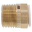 1/2" CTS x 3/4" NPT Speedfit Brass Male Connector (Low Lead)