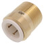1/2" CTS x 3/4" NPT Speedfit Brass Male Connector (Low Lead)