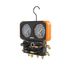 3-1/8" 4-Valve Pro Plus Manifold Gauge for R454B/32/410A/22 Refrigerants