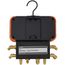 3-1/8" 4-Valve Pro Plus Manifold Gauge for R410A/22/134a/404A Refrigerants