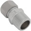 3/8" OD x 3/8" MIP Chrome Plated Compression Connector, Lead Free