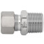 3/8" OD x 3/8" MIP Chrome Plated Compression Connector, Lead Free