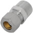 3/8" OD x 3/8" MIP Chrome Plated Compression Connector, Lead Free