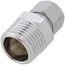 3/8" OD x 1/2" MIP Chrome Plated Compression Connector, Lead Free