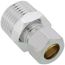 3/8" OD x 1/2" MIP Chrome Plated Compression Connector, Lead Free