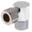 3/8" OD x 3/8" MIP Chrome Plated Compression Elbow, Lead Free