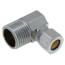 3/8" OD x 1/2" MIP Chrome Plated Compression Elbow, Lead Free
