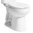 The Original Single-Flush Round Toilet Bowl Only, 10" Rough-In, 0.8 GPF (White)