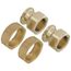 1" Top Outlet Union Male NPT Fittings (Set of 2)