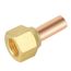 1/4" SAE FE x 1/4" OD Swivel FE Flare x Solder Adapter (Pack of 4)