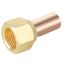 1/2" SAE FE x 1/2" OD Swivel FE Flare x Solder Adapter (Pack of 4)