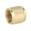 1/4" SAE Brass Cap w/ O-Ring (Pack of 10)