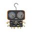 3-18", 4-Valve Pro Plus Manifold Gauge for R-410A/22/134a/R-404A Refrigerants