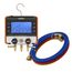 Nexus Digital Manifold Gauge, Bluetooth-Enabled & 1/4" 45-Degree Refrigerant Charging Hose Set (5')