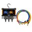 Digital Manifold Gauge 2 Valve w/ Wireless Temp Clamps (Bluetooth and myNAVAC App Compatible) - w/o Vacuum Gauge & 1/4" 45-Degree Charging Refrigerant Hose Set (5')