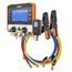 Nexus Digital Manifold Gauge Kit w/ Micron Gauge, Bluetooth-Enabled & 1/4" 45-Degree Charging Refrigerant Hose Set (5')