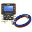 Nexus 4-Valve Digital Manifold Gauge, Bluetooth-Enabled & 1/4" 45-Degree Refrigerant Charging Hose Set (5')