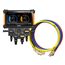 Digital Manifold Gauge 4 Valve w/ Wireless Temp Clamps (Bluetooth and myNAVAC App Compatible) - w/o Vacuum Gauge & 1/4" 45-Degree Low Loss Refrigerant Hose Set - Red, Blue, and Yellow (5')