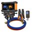 Digital Manifold Gauge 4 Valve w/ Wireless Temp Clamps (Bluetooth and myNAVAC App Compatible) - w/ Vacuum Gauge & 1/4" 45-Degree Refrigerant Charging Hose Set (5')